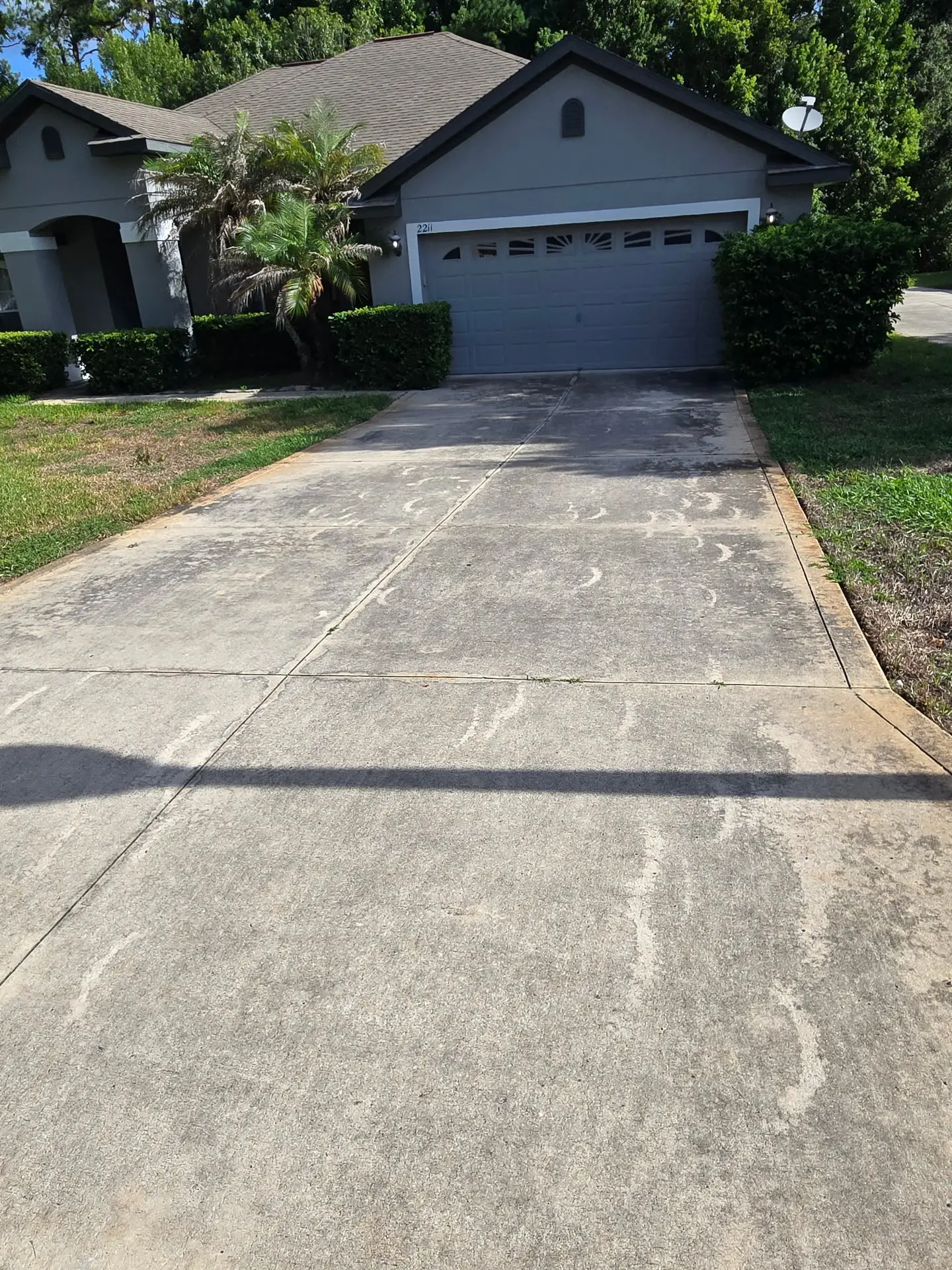 Driveway Wash — Sorrento before pressure washing in Sorrento FL
