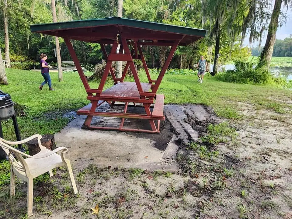KraziKleen concrete cleaning before and after in Sorrento FL